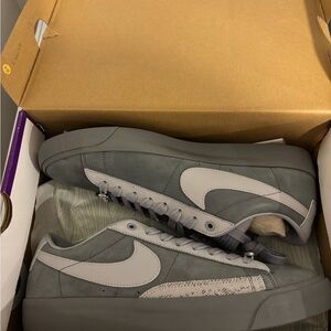 Nike Gray and White Athletic Shoes